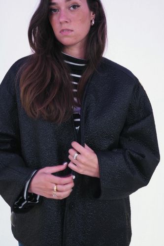 Veste réversible noire 8PM | Marine