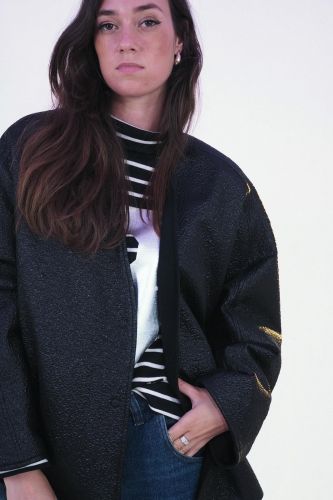 Veste réversible noire 8PM | Marine