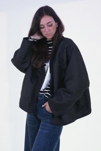 Veste réversible noire 8PM | Marine