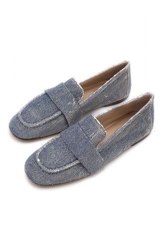 Mocassin en jeans AGL | Marine