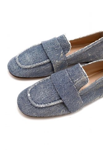 Mocassin en jeans AGL | Marine