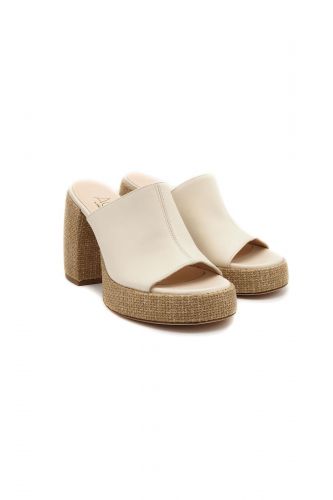 Mules à talons hauts écrues AGL | Marine