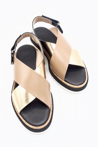 AGL sandale Naturel femmes (AGL-Sand X - 64203 Sand GS X or/camel) - Marine | Much more than shoes