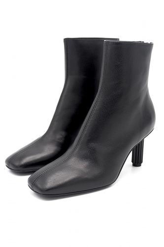 Boots en cuir noir AGL | Marine