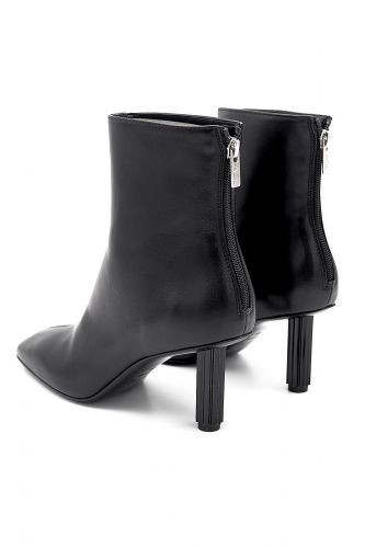 Boots en cuir noir AGL | Marine