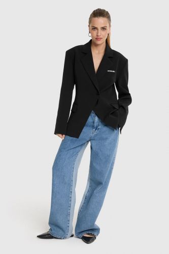 Blazer ajusté noir ALIX THE LABEL | Marine