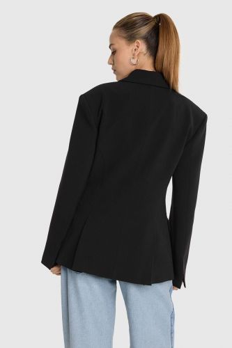 Blazer ajusté noir ALIX THE LABEL | Marine