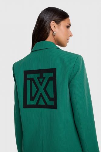 Blazer vert émeraude ALIX THE LABEL | Marine