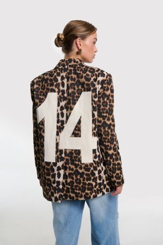 Blazer léopard Alix The Label | MARINE