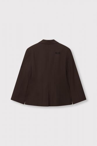 Blazer marron cintré à épaulettes ALIX THE LABEL | Marine Auvelais