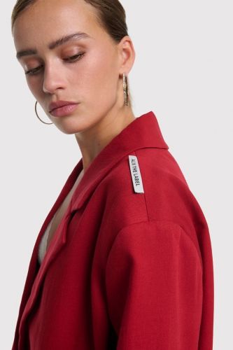Blazer rouge Alix The Label | MARINE