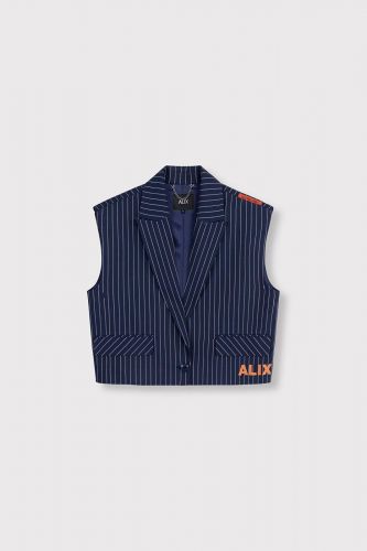 Gilet à rayures bleu marine ALIX THE LABEL | Marine