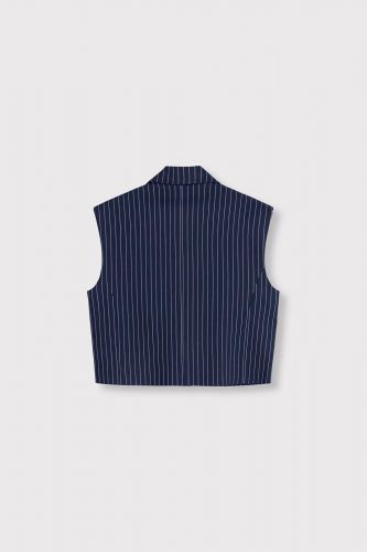 Gilet à rayures bleu marine ALIX THE LABEL | Marine