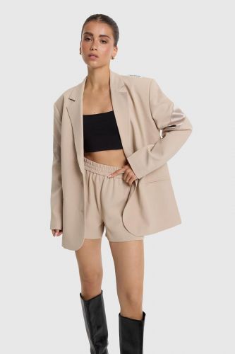 Alix The Label blazer Beige