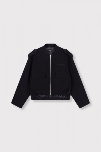 Veste bomber noir chic ALIX THE LABEL | Marine