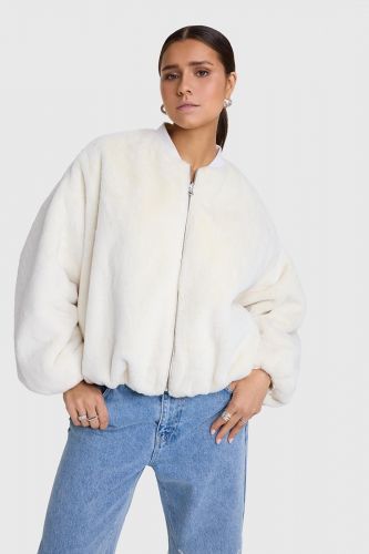 Bomber réversible écru ALIX THE LABEL | Marine