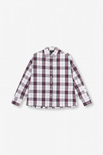 Chemise à carreaux et studs ALIX THE LABEL | Marine