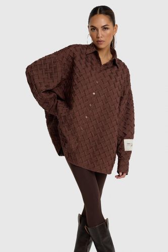 Alix The Label chemise Brun