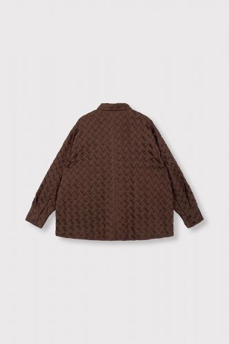 Chemise tressée marron ALIX THE LABEL | Marine