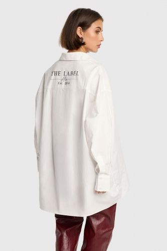 Chemise blanche oversize 100% coton ALIX THE LABEL | Marine
