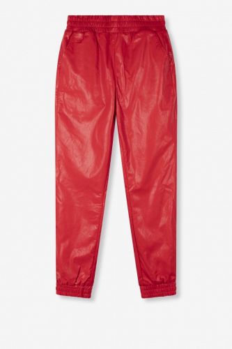Pantalon brillant rouge ALIX THE LABEL | Marine