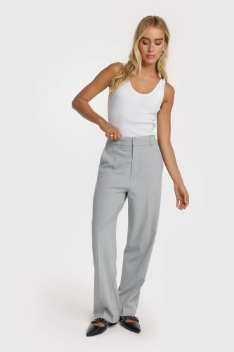 Pantalon décontracté gris clair ALIX THE LABEL | Marine