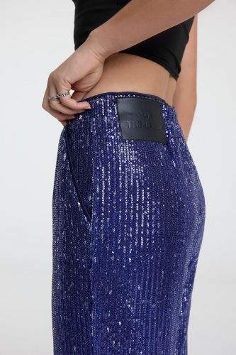 Pantalon à sequins violet ALIX THE LABEL | Marine