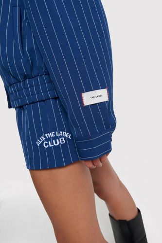 Short à rayures bleu nuit ALIX THE LABEL | Marine