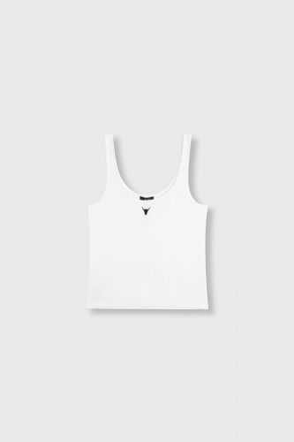 Débardeur blanc ALIX THE LABEL | Marine
