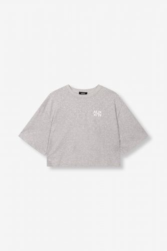 T-shirt gris avec strass ALIX THE LABEL | Marine