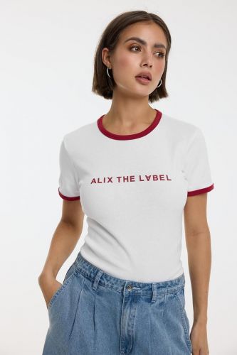 Alix The Label tee-Shirt Blanc