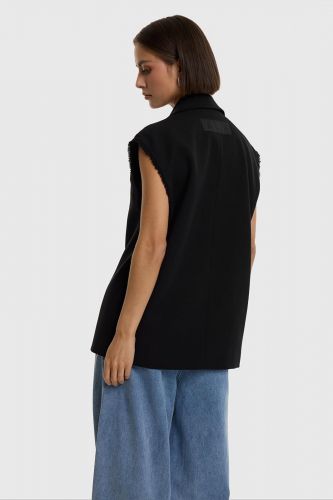 Veste sans manches noire ALIX THE LABEL | Marine