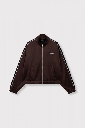 Veste sweat de survêtement marron avec dos noir ALIX THE LABEL | Marine