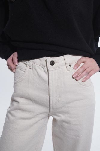 Pantalon large écru American Vintage 