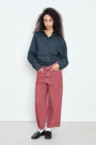 Jean ballon bordeaux délavé AMERICAN VINTAGE | Marine