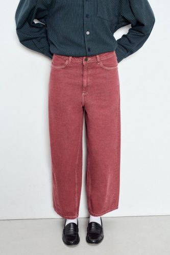 Jean ballon bordeaux délavé AMERICAN VINTAGE | Marine