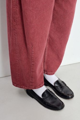 Jean ballon bordeaux délavé AMERICAN VINTAGE | Marine