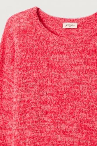 Pull court boule rose chiné AMERICAN VINTAGE | Marine