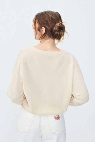 Pull tout doux beige AMERICAN VINTAGE | Marine
