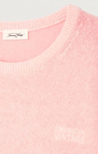 American Vintage pull Rose femmes (Pull Rosie print - DAM18KH26 rose) - Marine | Much more than shoes