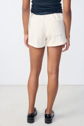 Short court en éponge écru AMERICAN VINTAGE | Marine