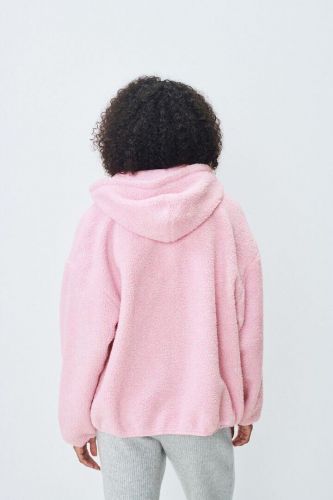 Veste courte teddy rose AMERICAN VINTAGE | Marine