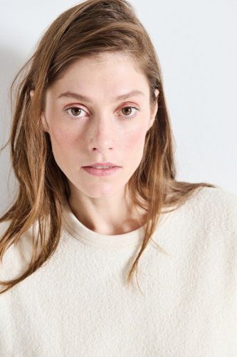 T-shirt éponge écru AMERICAN VINTAGE | Marine