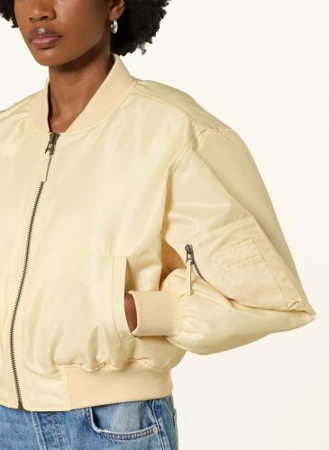Anine Bing bomber Jaune femmes (Bomber court jaune - Leon Bomber jaune beurre) - Marine | Much more than shoes
