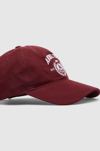 Casquette bordeaux à logo universitaire ANINE BING | Marine