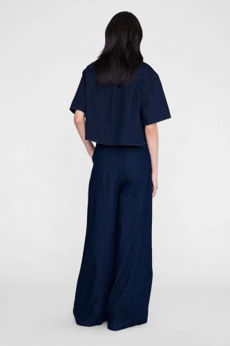 Chemise courte bleu foncé ANINE BING | Marine