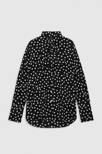 Chemise à pois noir et blanc ANINE BING | Marine