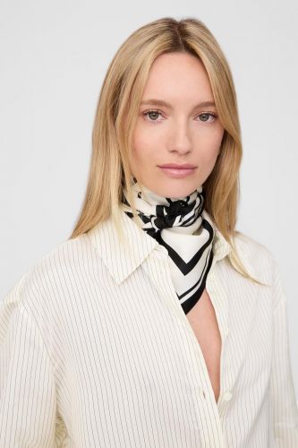 Anine Bing foulard Noir/blanc