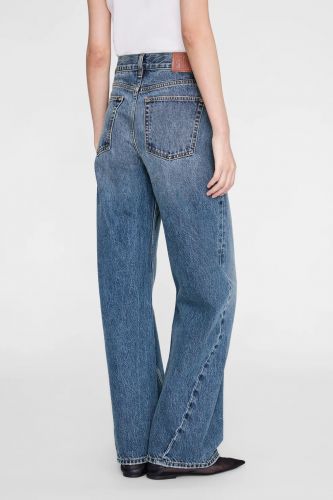Jean taille haute jambes larges bleu ANINE BING | Marine