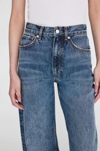 Jean taille haute jambes larges bleu ANINE BING | Marine